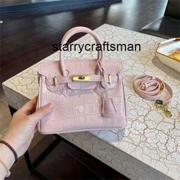 Women Totes Handbag l Mini Crossbody Bag for Women New Trendy and High End Crocodile Pattern One Shoulder Handheld Small