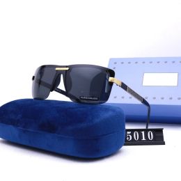 2024 new cross-border sunglasses men's and women's street shooting sun glasses tourism Polarising model 5010 with box