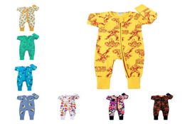 Cartoon baby Romper for Toddler Boy Girls fruit stripe Jumpers Infant Newborn Zip climbing Jumpsuit one pieces Clothing Overall E28784335