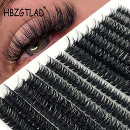 Individual Lashes Extension Natural Faux Mink Eyelashes 60D80D100D Cluster Eyelash Makeup Cilia ting 240311