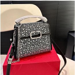 Designer Bags Women handbag Luxury Shoulder Bags Crossbody Purses Cross Body Famous Classic Pack Bag rhinestone Real Leather tote V151-10A Top Quality Messenger Bag