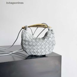 Luxury Bottegs Venets Jodie Bag Sardine Sheepskin Woven Womens Bag Metal Handle Single Shoulder Diagonal Mini Handbag with Original 1:1 Logo