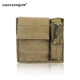 Bags Emersongear Admin Light Map Pouch Storage Purposed Bag Molle Loop Hoop Mag Bags Tactical Airsoft Hunting Shooting Military