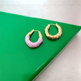 French Lava Fold Donut Mix Earrings Asymmetric Alternative Niche Luxury Design Trendy Women's Jewelry Accessories