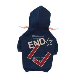Designer Dog Clothes High-quality Dog Hoodie Warm Dog Jacket with Letter and star, Cold Weather Dog Coats for Small Medium Dogs Winter Cosy Soft Cotton Dog Outfit S A962