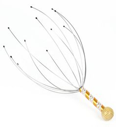 1Pcs Head Massager Neck Massage Octopus Scalp Stress Relax Spa Healing Alloy 2964977