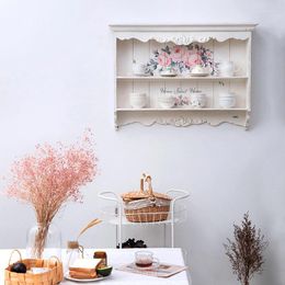 Kitchen Storage French Wall-mounted Shelf For Entryway Living Room Bedroom