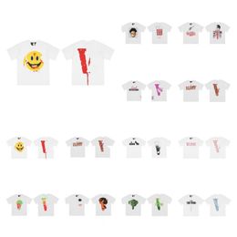 T-shirt Summer Men's and Women's Designer Loose Fashion Brand Top Men's Shirt Luxury Clothing Street {The color sent is the same as the photo}