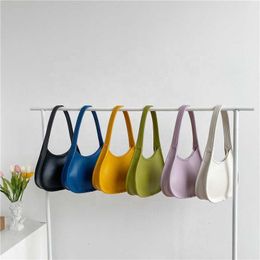 HBP Non-Brand 2024 Wholesale Korean Womens Shoulder Bag Candy Color Hand Leather Underarm Fashion Handbag Low Price Tote