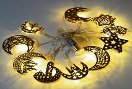 Ramadan Decorations Moon Star Led String Lights EID Mubarak Decor For Home Islam Muslim Event Party Supplies alFitr Decor3536698