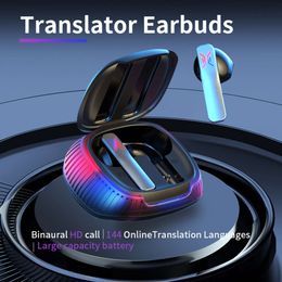 Cross-border New B18 Smart Translation Headset Simultaneous Interpretation, Bluetooth Calls, Listening to Music