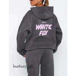 Tracksuit White Designer Fox Hoodie Sets Two 2 Piece Set Women Men's Clothing Set Sporty Long Sleeved Pullover Hooded Tracksuits 991