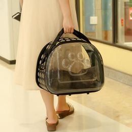 Transparent Travel Pet Dog Carrier Puppy Cat Carrying Outdoor Bags for Small Dogs Shoulder Bag Soft Pets Dog Kennel Pet Products1252q