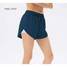 Aloyoga Shorts Women Nude Yoga Tight Fitting High Waisted Hip Lifting Elastic Running Training Fitness Drawstring Sports Pockets Grey 248