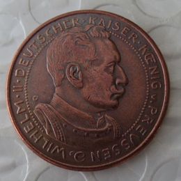 PRUSSIA German S 3 Mark 1913 Proof - Bronze - PATTERN - Wilhelm II Copy Coin High Quality260w