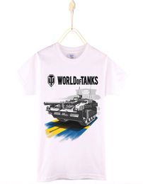 2017 World Of Tanks Print Child Tshirt Cotton White ONeck Boys Short Sleeve T Shirts Girls Tops Baby Tshirt Kids Clothes Shirt3918380