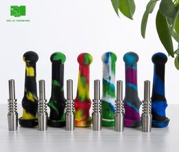 Smoke 14mm Silicone pipes NC silicon collector with Stainless Steel tip --SRS442-S2457799