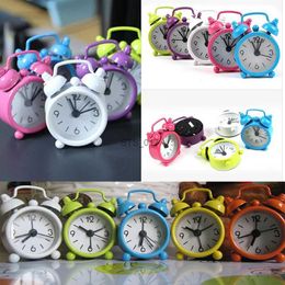Other Clocks Accessories Hot Sale Creative Electronic Mini Metal Small Alarm Clock Digital Watches Wake Up Clock Modern Decoration to Home BedroomL2403