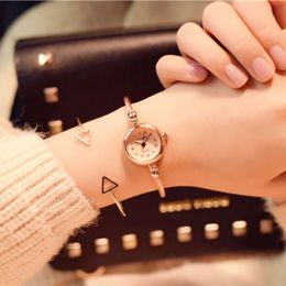 women elegant diamond bracelet watches stylish quartz dress watch women 2018 fashion old silver ladies clock gift191D