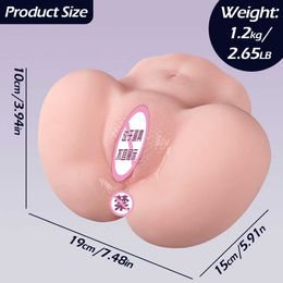 Half body Sex Doll Cheerful Female Hip Inverted Body Non Inflatable Male Masturbation Big Butt Dual Channel Aircraft Cup Insertable