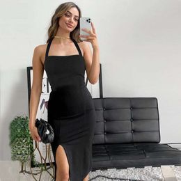 Source Womens Clothing Dress Summer Elegant Sexy Backless Halter