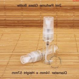 Wholesale 200pcs/Lot Glass 2ml Perfume Bottle Empty Refillable Women Atomizer Cosmetic Packaging Plastic Cap Spray Small Pothood qty Cssul