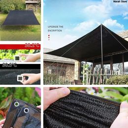 Outdoor Awning HDPE UV Protection Shade Mesh 75% Shade Rate Car Pergola Garage Solar Shade Mesh Black5x4m 5x5m 5x6m 240309