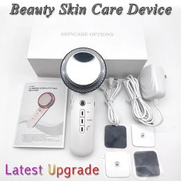 3 in 1 Lifting EMS Infrared Ultrasonic Body Massager Device Ultrasound Slimming Fat Cavitation Face Beauty Machine 240309