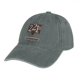 Berets 221B Baker Street The Irregulars Original Illustration Cowboy Hat Hard In Caps Male Women's