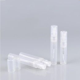 1000pcs 2ml 3ml 4ml 5ml Mini Plastic Spray Perfume Bottle Refillable Oil Bottles Atomizer Cosmetics Container Dlpof