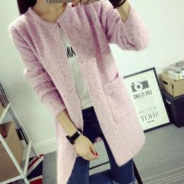 Women's Knits Fashion Spring Autumn Winter Cardigan Women Long Sleeve Knitted Cardigans Coat Loose Open Stitch Sweaters Outwear One Size