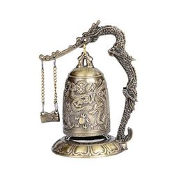 Art Brass Feng Shui Desktop Dragon Windbell256a