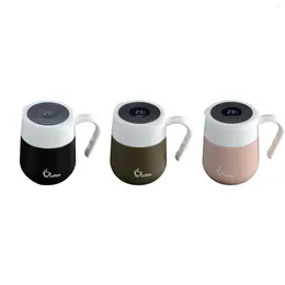 Water Bottles Vacuum Insulated Mug With LED Temperature Display Double Walled 460 Tumbler Drinking Cup For Office