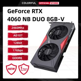 Colorful iGame GeForce RTX 4060 NB DUO 8GB-V Ultra W DUO OC GDDR6 Gaming Graphics Card Eat chicken advanced NVIDIA GPU