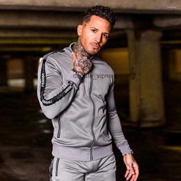 Mens Tracksuits Mens Tracksuit Men Set Polyester Slim Fit Sweat Suits Mens Jogger Sets Coats And Pants For