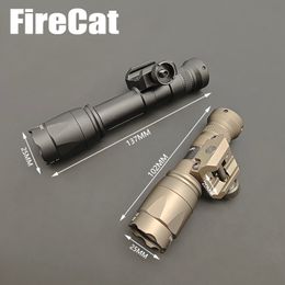 Metal 20mm guide rail base M300M600C flashlight LED strong lighting Crown head long bright mouse tail lit up