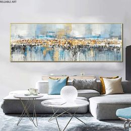 Bedside Home Decor Abstract Oil Painting Print On Canvas Landscape Posters Wall Art Pictures For Living Room Indoor Decorations184D