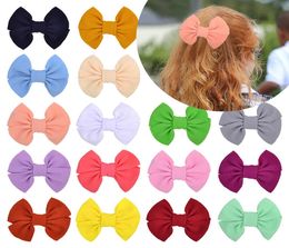 Baby Girls Barrettes Corn pattern Clips Kid Hairpins clip Hairgrips Children Cute Big bow Wrapped Safety Solid Clipper Kids Hair A6863269
