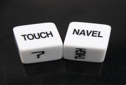 2pcssets Sexy Dice Set Exotic Novelty Love Game Toy For Adult Funny Erotic Bosons Couple Sex Dices 16mm Good High Quality 5323217