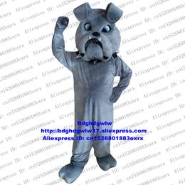 Mascot Costumes Grey Bulldog Pitbull Dog Pit Bull Terrier Mascot Costume Adult Character Circularise Flyer Classic Giftware Zx630