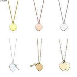 Necklace Heart Pendant Necklaces Designer Jewellery Women Luxury Fashion Love t 925 Sterling Brand Charm Trendy Necklacespendant Christmas Anniversary {category}