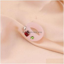 Nipple Rings Mticolor Acrylic Fashionable And Personalised Ins Ring Unique Womens R09 Drop Delivery Jewellery Body Dhet2