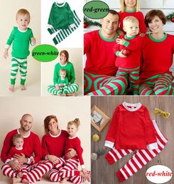 2020 Xmas Kids Adult Family Matching Christmas Deer Striped Pajamas Sleepwear Nightwear Pyjamas bedgown sleepcoat nighty 3colors c8441528