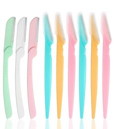 Razors Multi Colour Eyebrow Trimmer Facial Hair Remover For Women And Men 9 Packs Unfoldable Eyebrow Shapers And Foldable Eyebrow S2858894