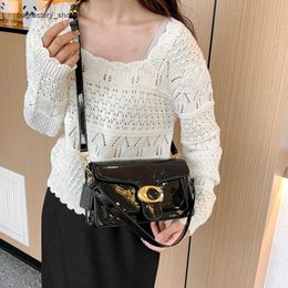 Wholesale Designer New Handbags 50% Off Fashionable New Single Shoulder Bag Bright Face Home Trendy Brand Underarm Crossbody Advanced Simple Popular Womens Handbag