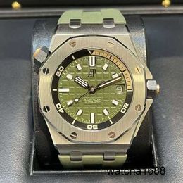Designer Crystal AP Watch Royal Oak Offshore Series 15720ST.OO.A052CA.01 Mens Automatic Mechanical Casual 42 mm Date Display Luxury Watch