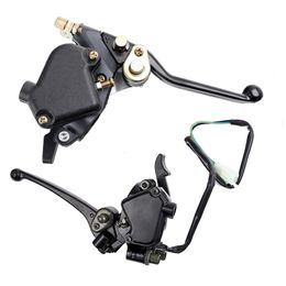 22mm Double Thumb Throttle Twin Right Handle Brake Lever Front Hand Accelerator Assembly For Dirt Bike Gas Scooter ATV Qua 240228