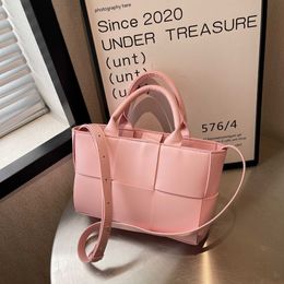 10A counter quality real leather Bottegs Venets bags for women high end Small and Versatile Tote for Womens Spring Summer Knitted Commuter Handbag Single Shoulder