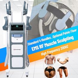 EMSLIM NEO EMSZERO SLIMMING BODY SCULPTING 200HZ 16TESLA 6500W 2/4/5 HANDLES MACHINE HIEMT RF EMS-CULPTV SALON Hot