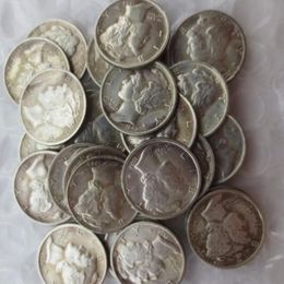 Whole Replica Mercury Head Dimes A Set Of 1916-1945 -S Mixed Date Sign Silver Plated Manufacturing Copy Coins190h